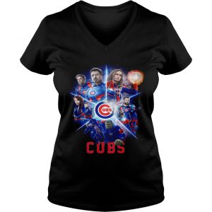 Love both Chicago Cubs and Avengers Endgame Ladies Vneck