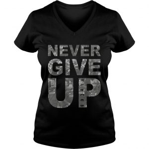 Never Give Up BLACKB Liver Team Ladies Vneck