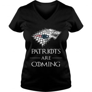 New England Patriots are coming Game of Thrones Ladies Vneck