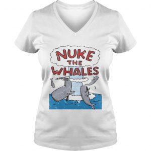 Nuke the whales Ladies Vneck