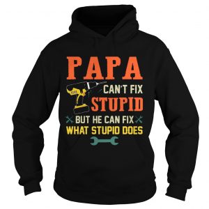 Papa Cant Fix Stupid But He Can Fix What Stupid Does Hoodie