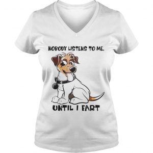 Parson Russell Terrier Funny Ladies Vneck