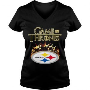 Pittsburgh Steelers Game of Thrones Crown Ladies Vneck