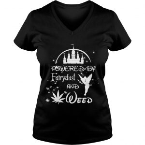 Powered by Fairydust and weed Ladies Vneck