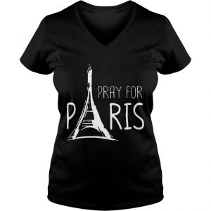 Pray For Paris Ladies Vneck