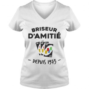 Premium Briseur Damitie Depuis 1973 Ladies Vneck