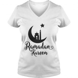 Ramadan Kareem Mosque Islam Ladies Vneck