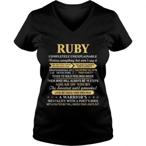 Ruby completely unexplainable notices everything Ladies Vneck