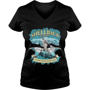Shellback us navy ancient order of the deep Ladies Vneck