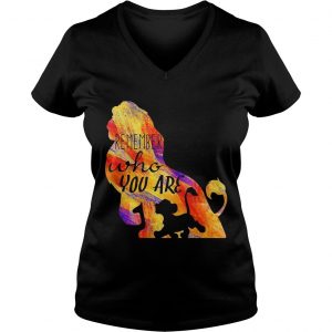 Simba remember who you are lion king Ladies Vneck