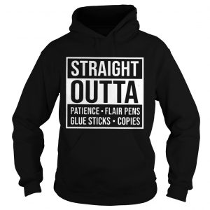 Straight outta patience flair pens blue sticks copies Hoodie