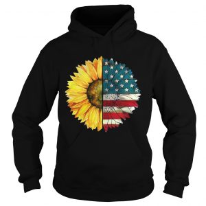 Sunflower American flag Hoodie