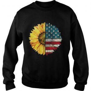 Sunflower American flag Sweatshirt