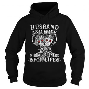 Tattoo and skull Husband and wife riding partners for life Hoodie