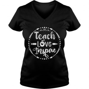 Teach love inspire Ladies Vneck