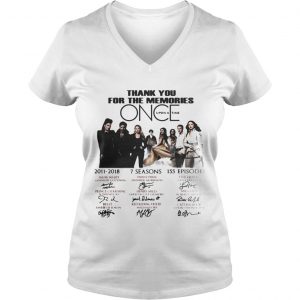 Thank you for the memories once upon a time Ladies Vneck