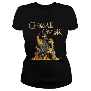 The Iron Throne burnt game over Game of Thrones Ladies Tee