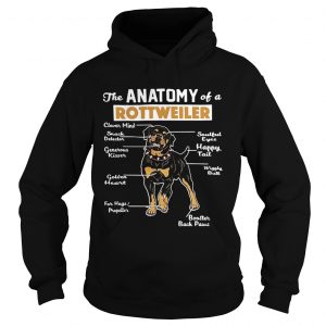 The anatomy of a Rottweiler clever mind soulful eyes snack detector Hoodie