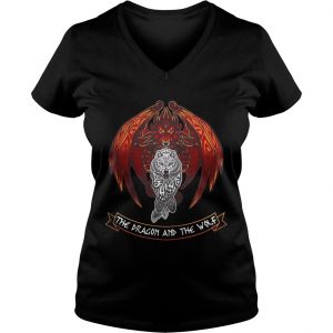 The dragon and the wolf Game of Thrones Ladies Vneck
