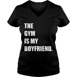 The gym is my boyfriend Ladies Vneck
