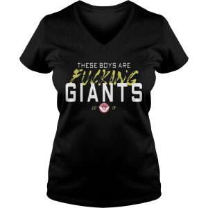 These boys are fucking giants 2019 Ladies Vneck