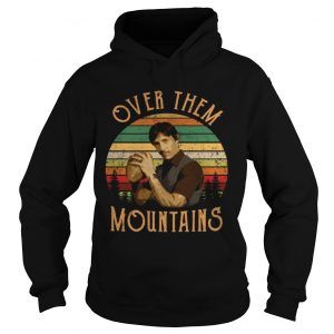 Uncle Rico Over them mountains vintage retro sunset Hoodie