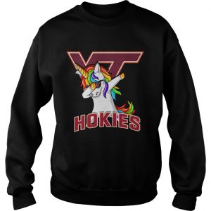 Unicorn dabbing Virginia Tech Hokies Sweatshirt