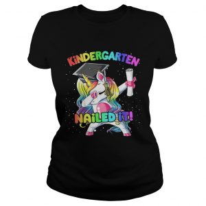 Unicorn dabbing kindergarten nailed it Ladies Tee