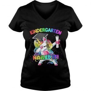 Unicorn dabbing kindergarten nailed it Ladies Vneck