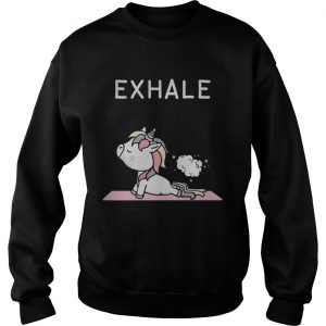 Unicorn yoga exhale Sweatshirt
