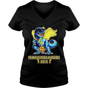 Warriorsaurus TRex Golden State Warriors Ladies Vneck