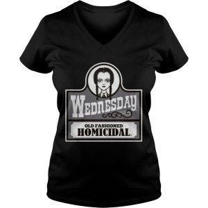 Wednesday old fashioned homicidal Ladies Vneck