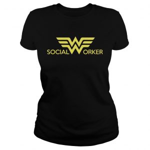 Wonder woman social worker Ladies Tee