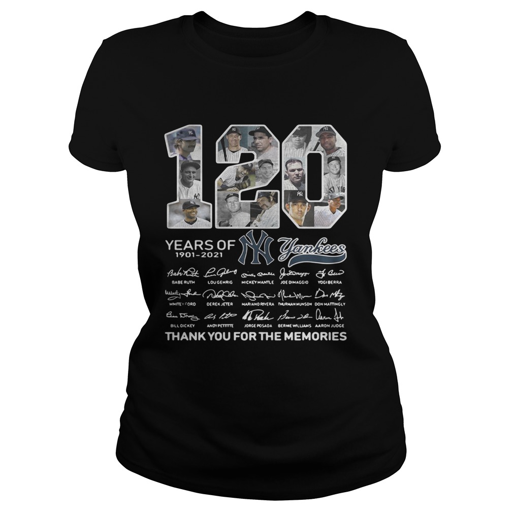 120 years of New York Yankees signature thank you for the Classic Ladies