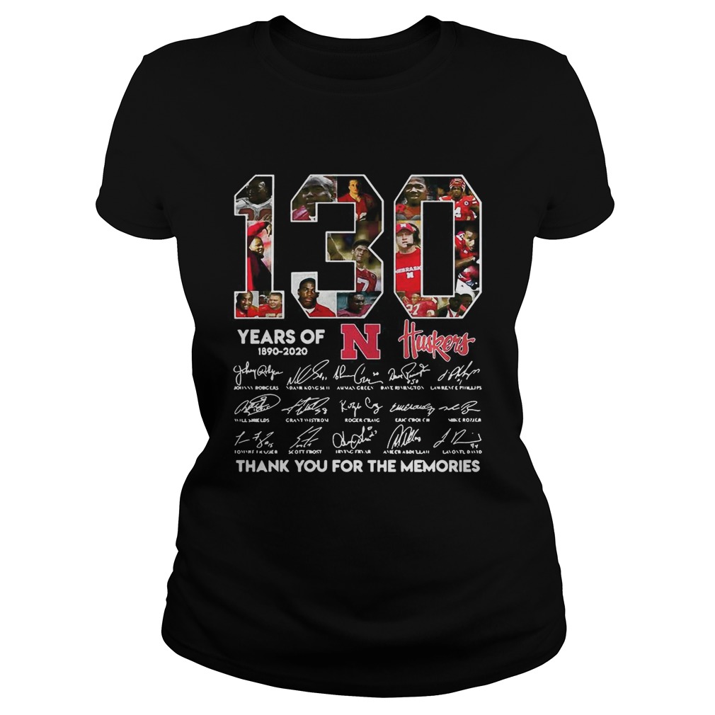 130 Years of Huskers 18902020 thank you for the memories signature Classic Ladies