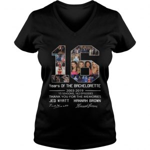 16 years of the Bachelorette 20032019 thank you for the memories Ladies Vneck