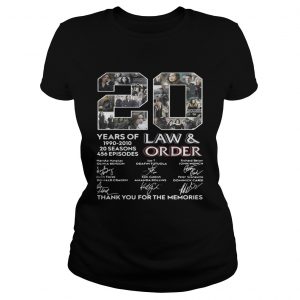 20 years of Law and Order 1990 2010 20 seasons 456 episodes Ladies Tee