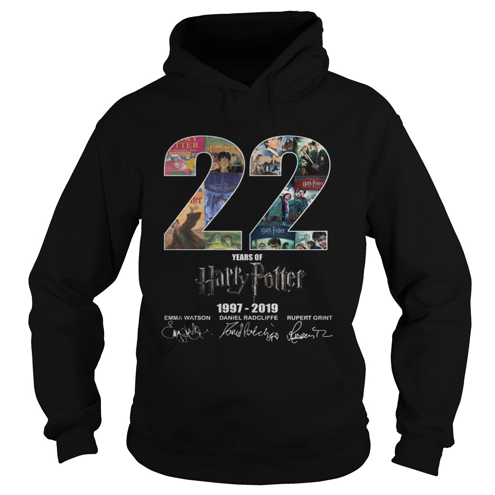 22 years of Harry Potter 19972019 signature Hoodie
