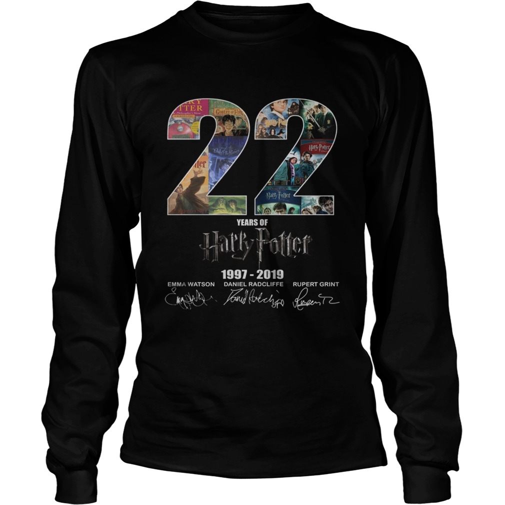 22 years of Harry Potter 19972019 signature LongSleeve