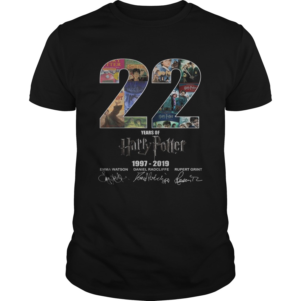 22 years of Harry Potter 19972019 signature shirt