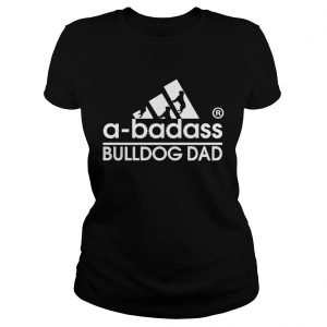 Abadass American Bulldog dad adidas Ladies Tee