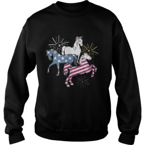 American Flag Horse For Independence Day Funny Sweatshirt