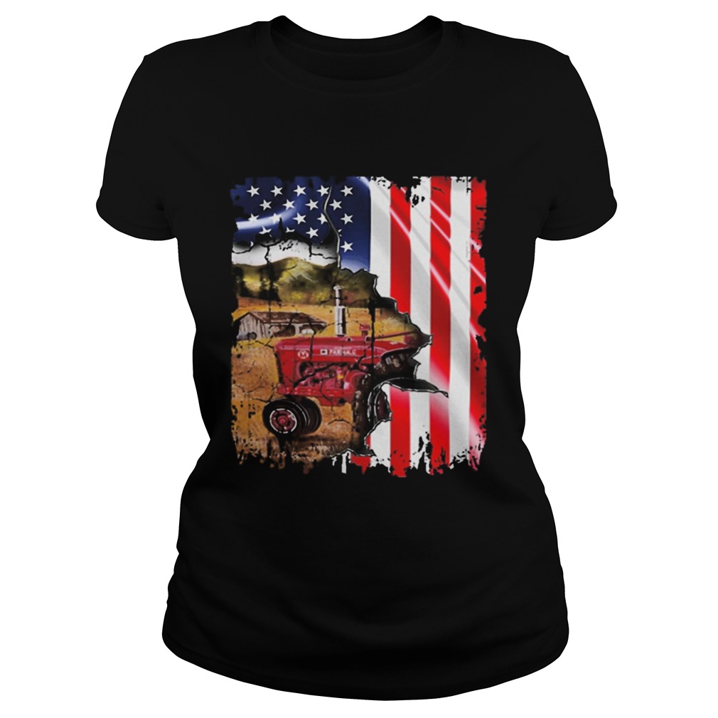American flag Tractors Classic Ladies