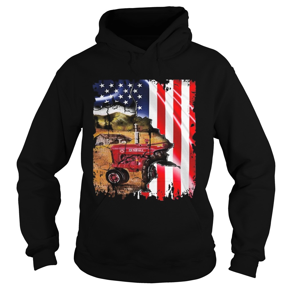 American flag Tractors Hoodie