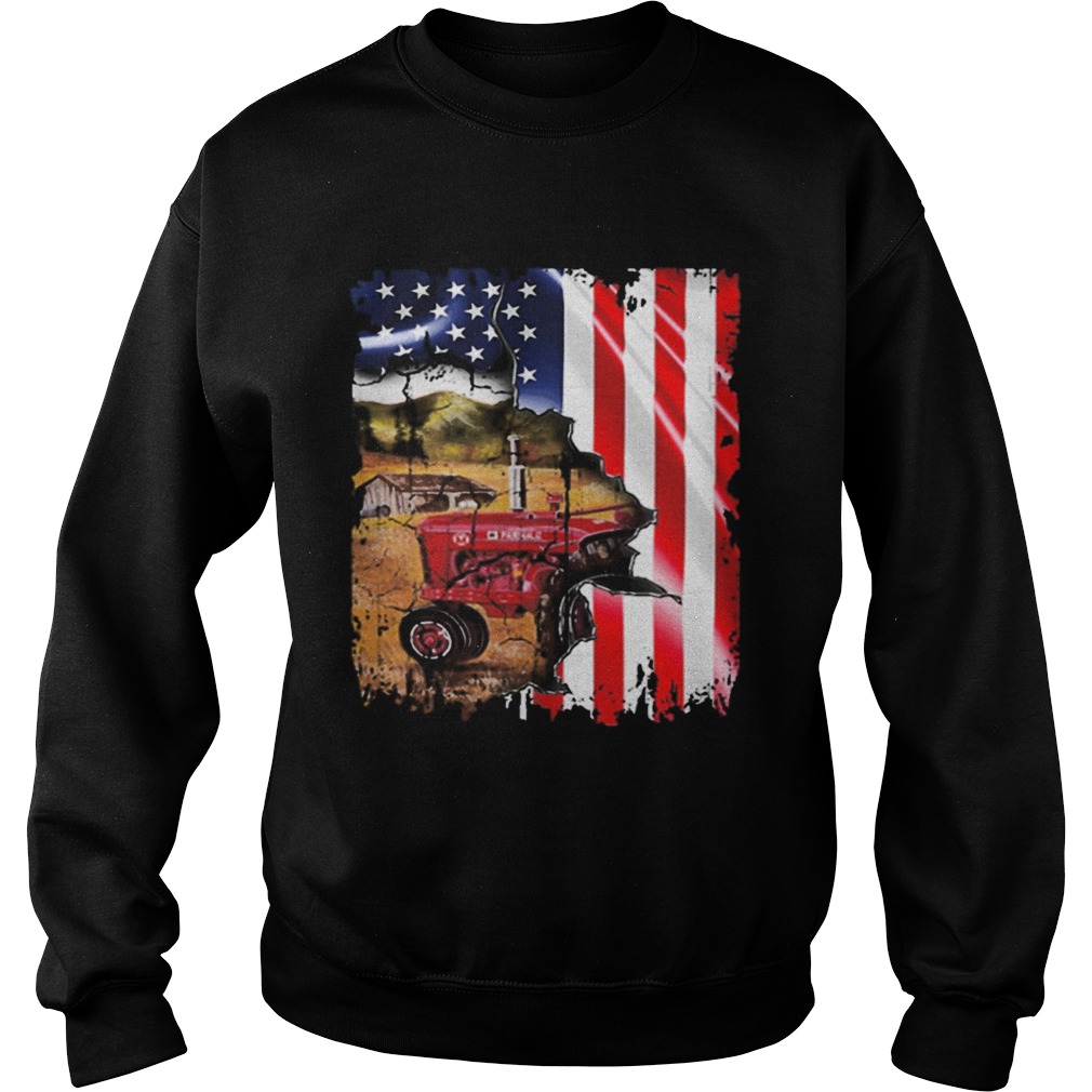 American flag Tractors Sweatshirt