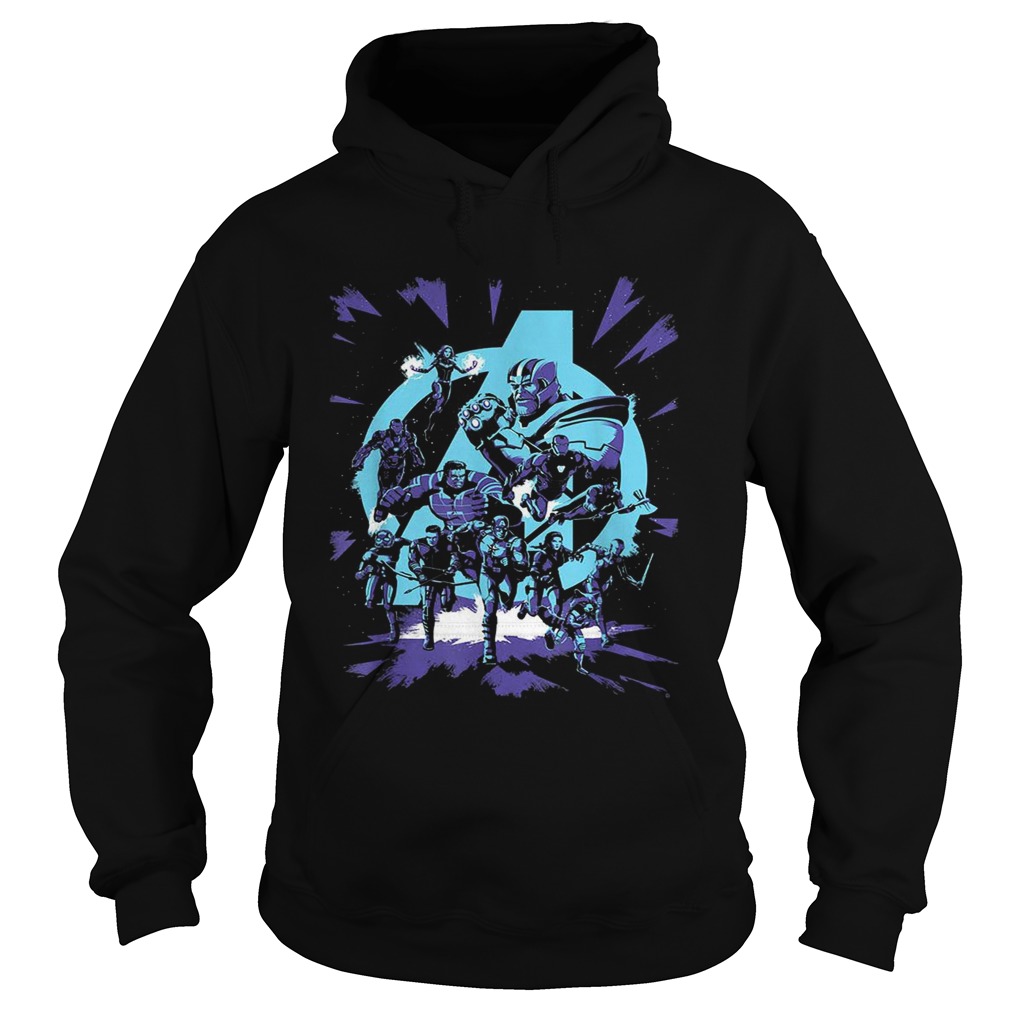 Avengers Endgame Thanos and Super Heroes Hoodie