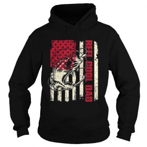 Awesome Reel Cool Dad Fathers Day American Flag Hoodie