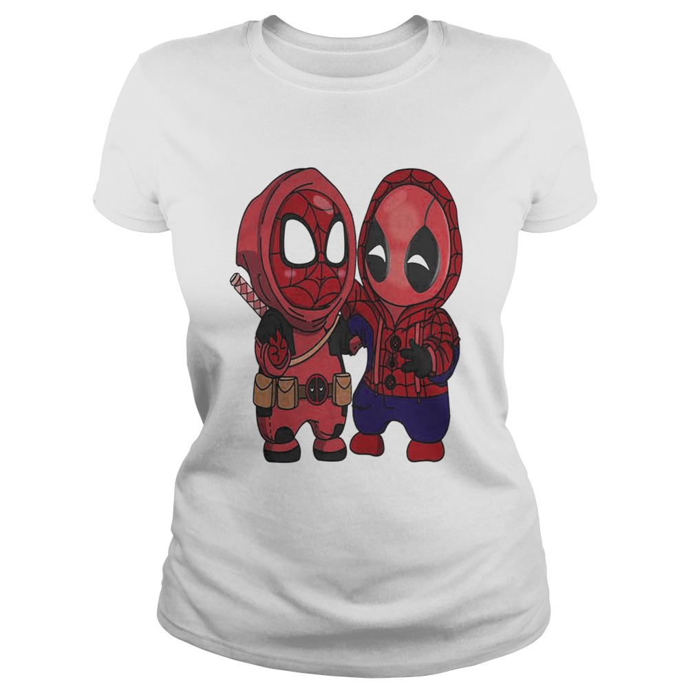 Baby Chibi Spiderman And Deadpool Classic Ladies