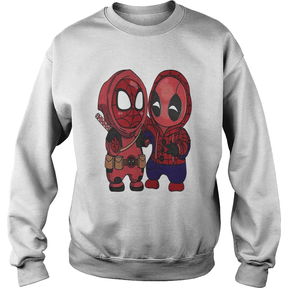 Baby Chibi Spiderman And Deadpool Sweatshirt
