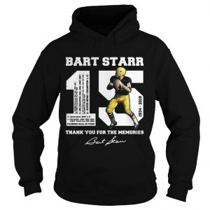 Bart Starr 15 19342019 thank you for the memories Hoodie